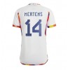 Herren Fußballbekleidung Belgien Dries Mertens #14 Auswärtstrikot WM 2022 Kurzarm